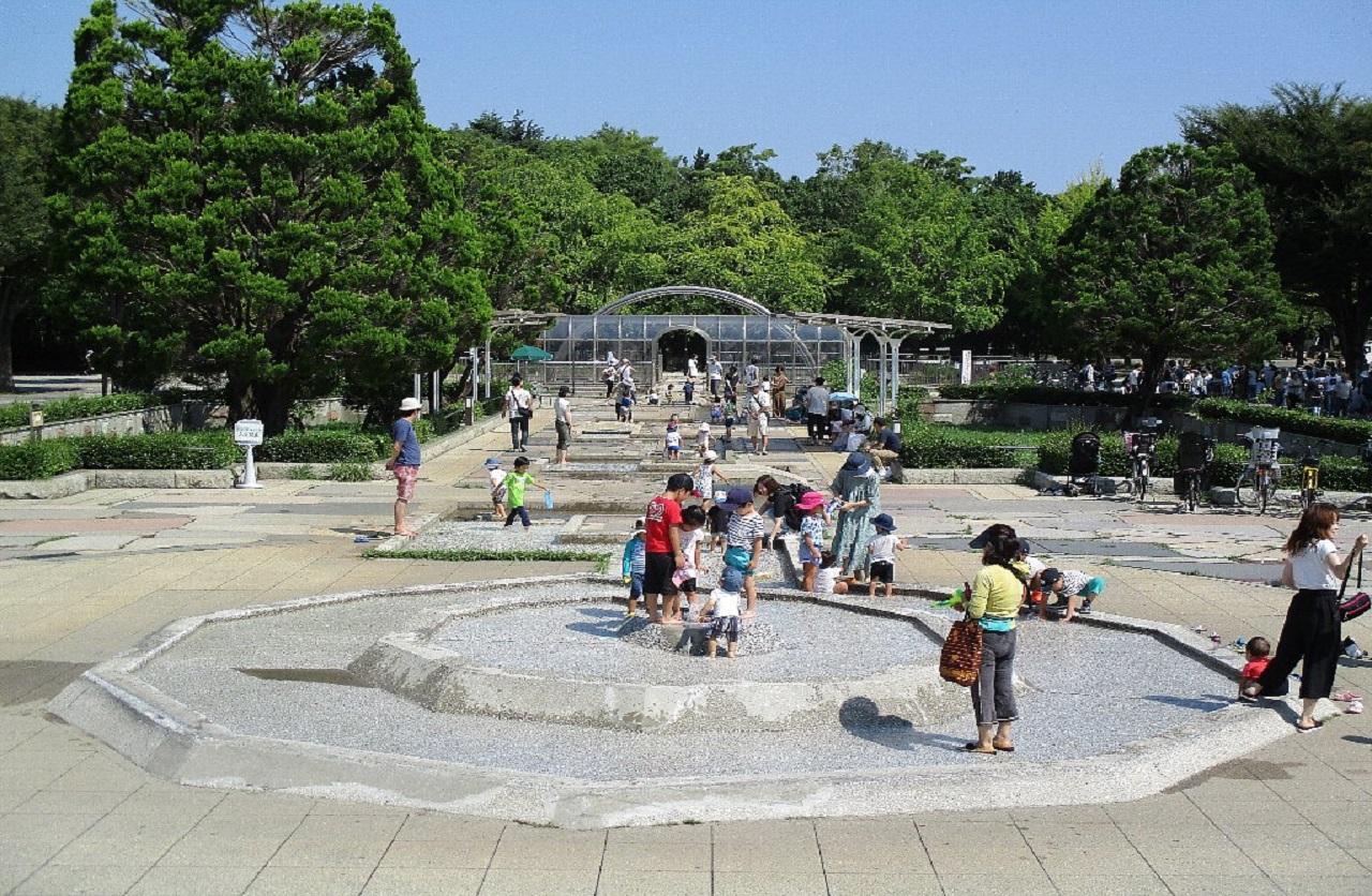光が丘公園 けやき広場の水景施設(噴水)