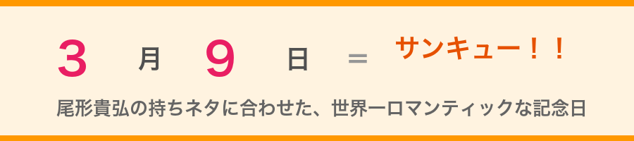 3月9日＝サンキューの日の説明カード
